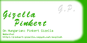 gizella pinkert business card
